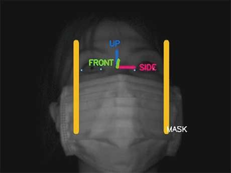 Fig. 7 Masked face detection results (Permission to use the image was confirmed based on a letter of consent)