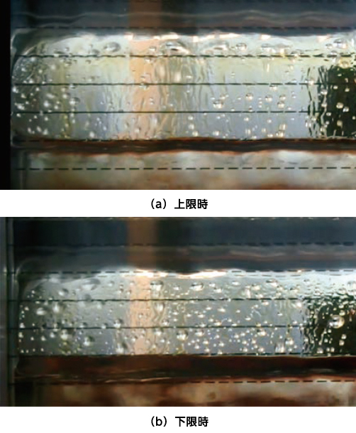 図12 2次噴流高さとガラス板接触