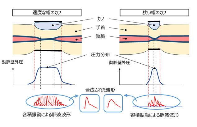 図4 圧分布と容積振動波形の変化