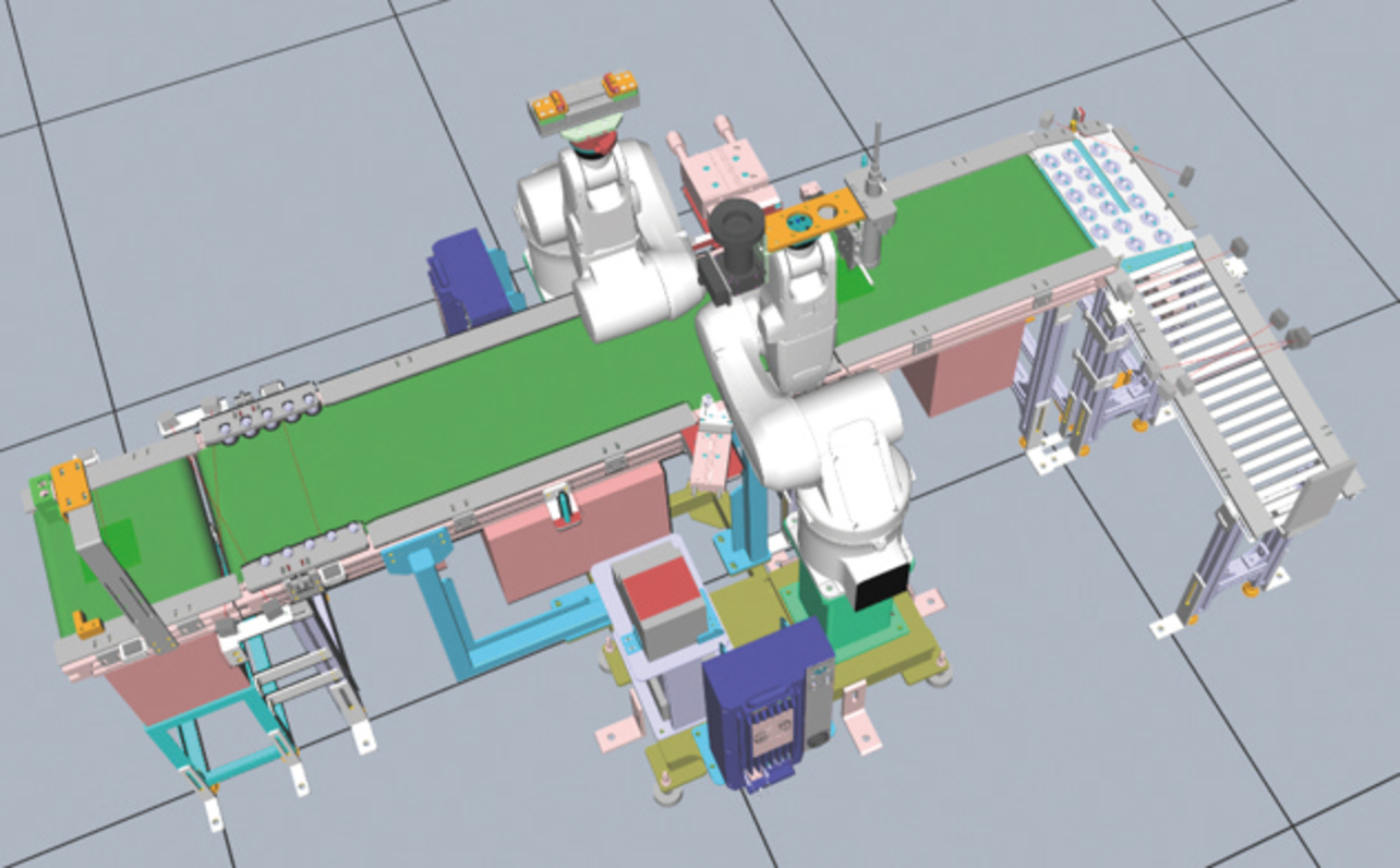 図3 検証ターゲット設備全体像の3Dモデル